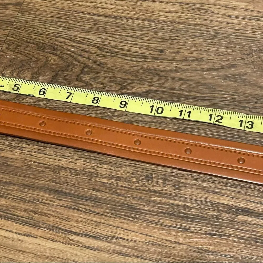 Lord Leather Belt Made In Italy Tan with Silver Tone Buckle